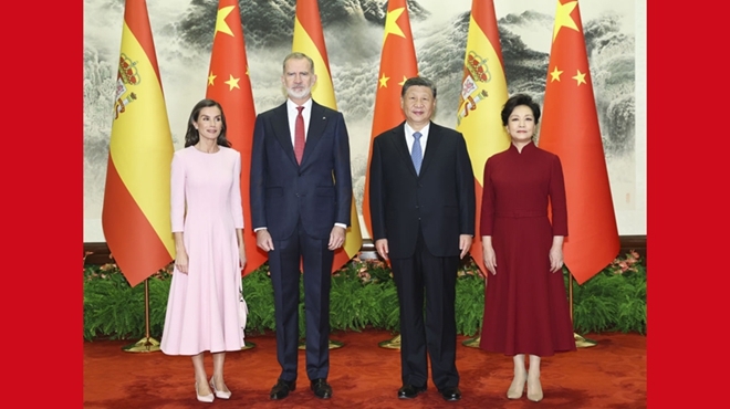习近平会见西班牙国王费利佩六世