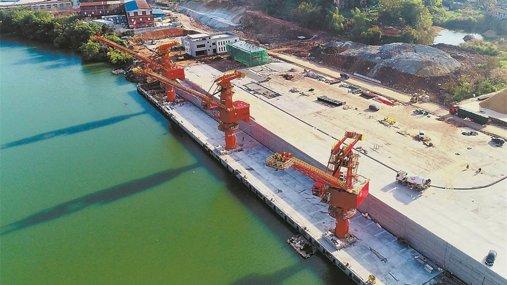 三明港沙县港区青州作业区已完成总工程量的90%以上